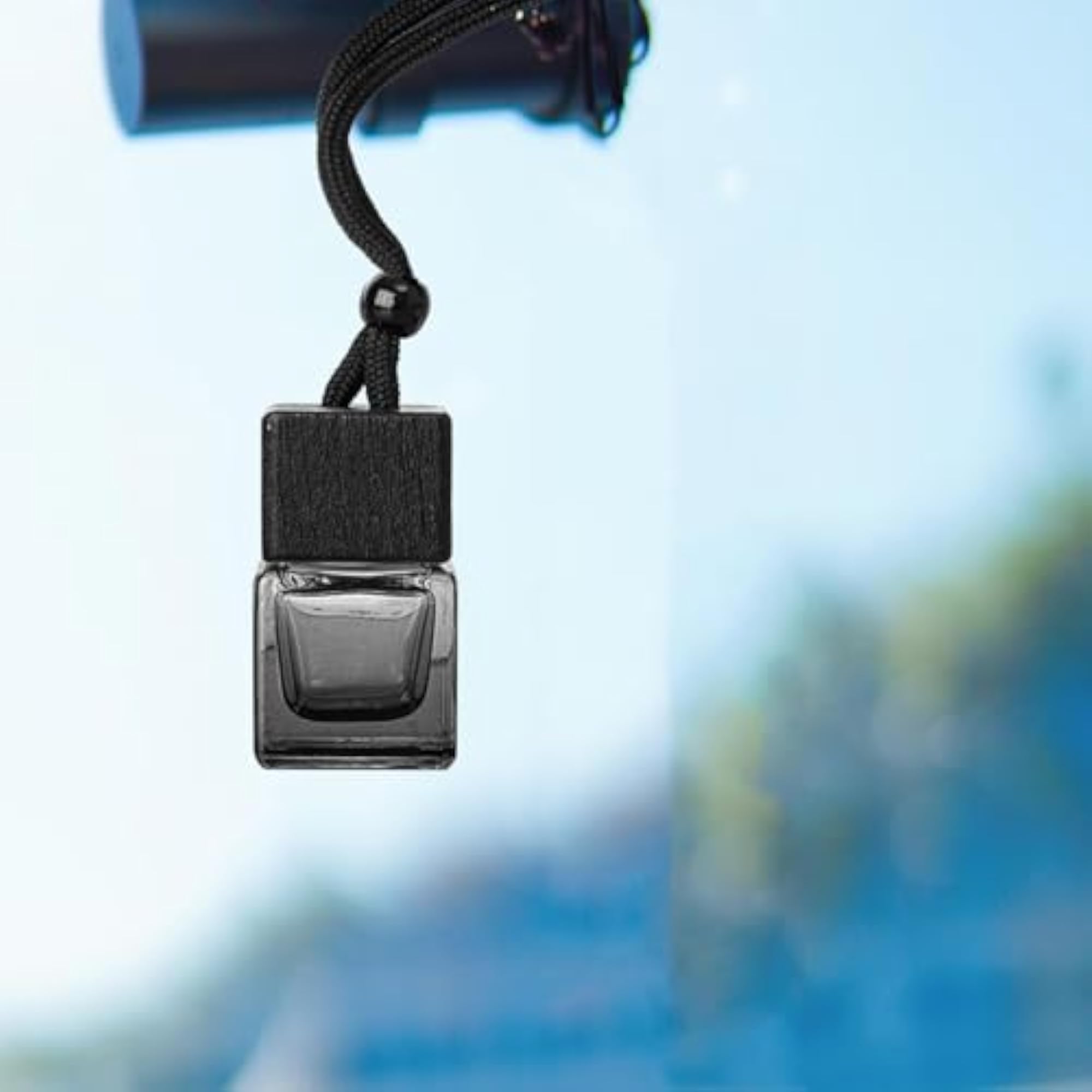 3x3Pcs Car Perfume Bottles Hanging Diffuser Bottles, Gradient Black